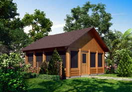 Northwoods Log Cabin Model