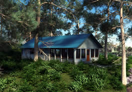 Resorter Log Cabin Model