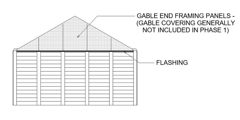 The Woody Log Cabin Elevation of Typical Phase 1 Components End