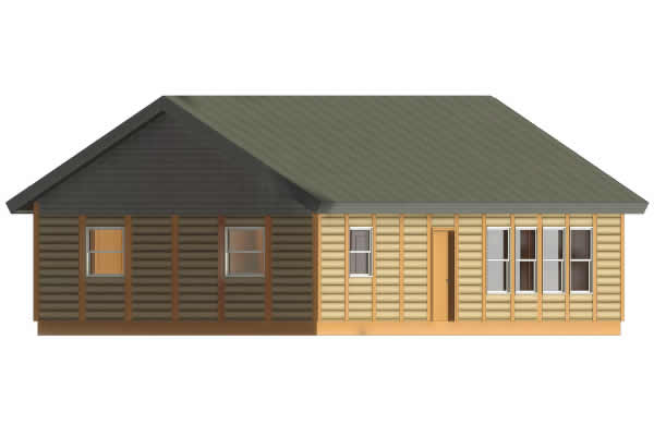 American Eagle Log Cabin Model