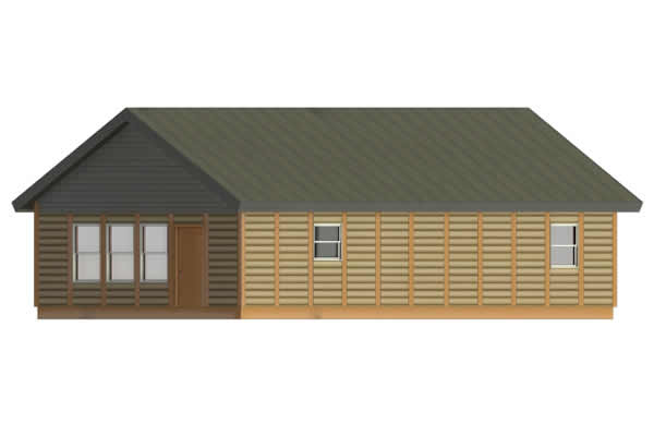 American Eagle Log Cabin Model