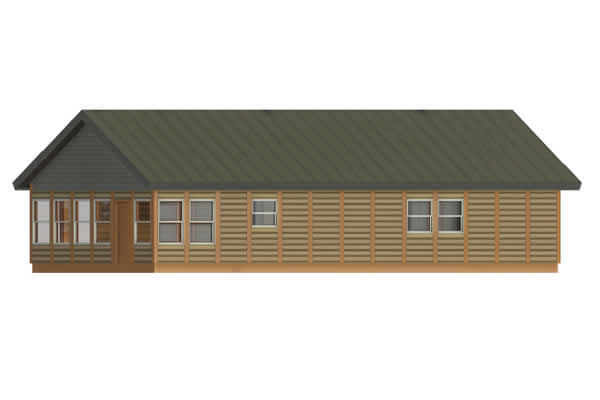 Black Duck Log Cabin Model