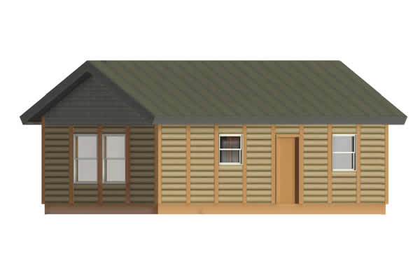 Blue Bird Log Cabin Model