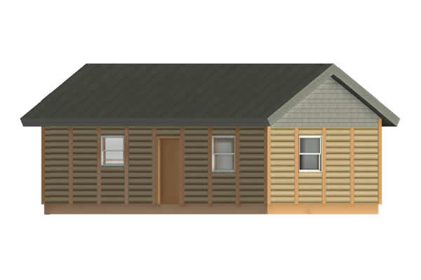 Blue Bird Log Cabin Model