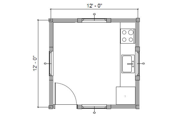 Bunk Room Log Cabin Model