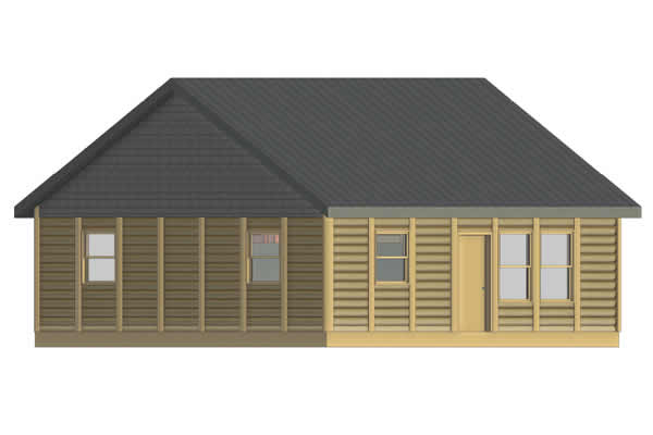 Canvas Back Log Cabin Model