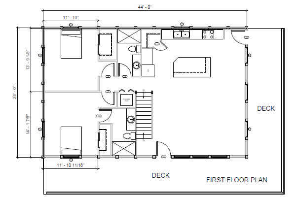 Chalet Log Cabin Model