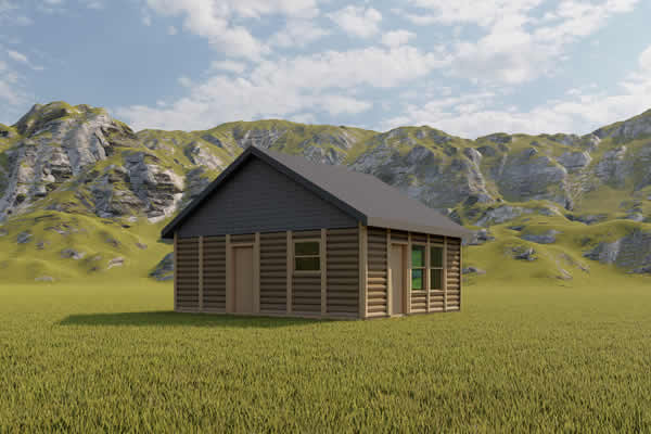 Greeb Log Cabin Model