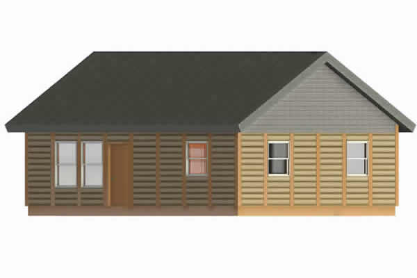 Horned Owl Log Home Cabin Kit Model