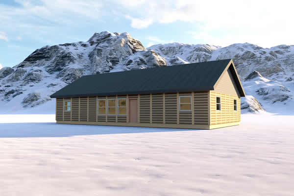 King Eider Log Cabin Model