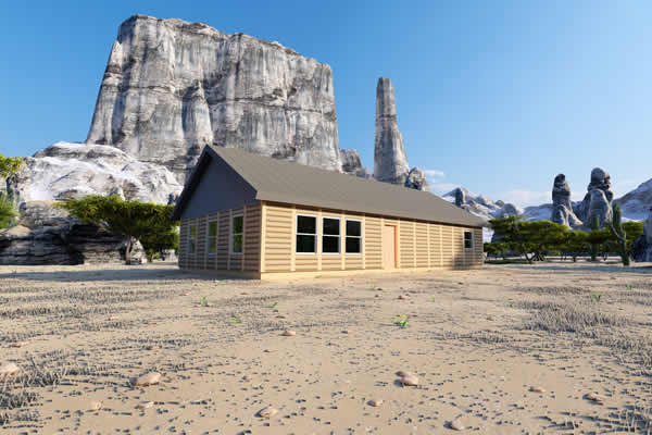 Muscovy Log Cabin Model